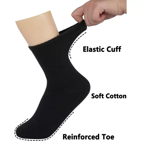 imageBomKinta Women Casual Calf Socks  Cute Cotton Crew Socks  Thin Soft Above Ankle Socks 6 Pairs Size 5106 Pairs  White white black black grey grey