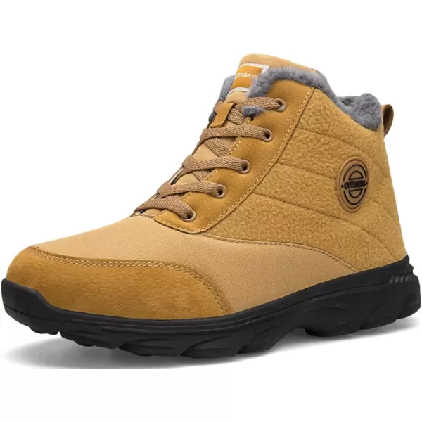 imageBomKinta Womens Snow Boots Keep Warm AntiSlip Soft Sole Warm Fur Lined Winter Ankle BootiesCamel