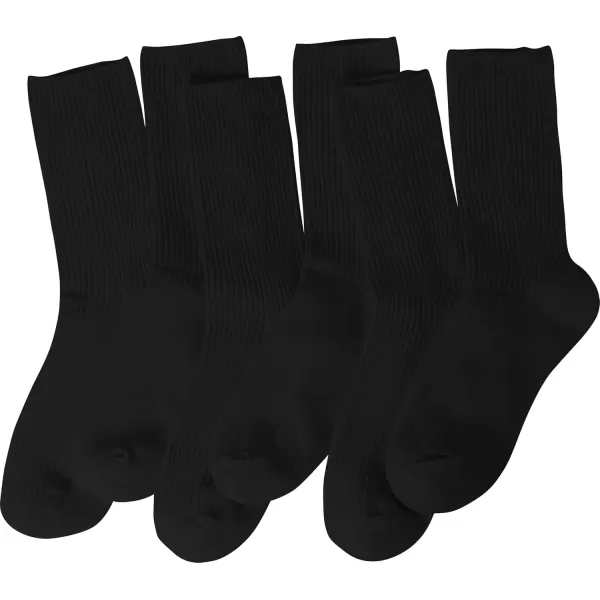 imageBomKinta Calf Socks for Women  Thin Solid Cotton Crew Socks  Casual Cute Above Ankle Socks6 Pairs Black