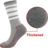 imageBomKinta Striped Crew Socks Women  Retro Novelty Socks  Stretchy Casual Athletic Cotton Sock Size 5113 Pairs  Black White Grey