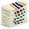 imageBomKinta Striped Crew Socks Women  Retro Novelty Socks  Stretchy Casual Athletic Cotton Sock Size 5116 Pairs  Beige Mix Color 5