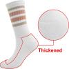 imageBomKinta Striped Crew Socks Women  Retro Novelty Socks  Stretchy Casual Athletic Cotton Sock Size 5116 Pairs  White Mix Color 4