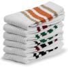 imageBomKinta Striped Crew Socks Women  Retro Novelty Socks  Stretchy Casual Athletic Cotton Sock Size 5116 Pairs  White Mix Color 4