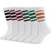 6 Pairs - White Mix Color 4