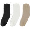 imageBomKinta Fuzzy Socks Women  Winter House Slipper Sock  Cozy Thick Warm Sleeping Socks Size 5103 Pairs Black White Khaki