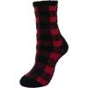 imageBomKinta Fuzzy Socks Women  Winter House Slipper Sock  Cozy Thick Warm Sleeping Socks Size 5103 Pairs Checkered Red Khaki Yellow
