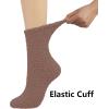 imageBomKinta Fuzzy Socks Women  Winter House Slipper Sock  Cozy Thick Warm Sleeping Socks Size 5105 Pairs Black White Khaki Red Brown Brown