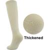 imageBomKinta Pilates Socks with Grips for Women  Yoga Grippy Slouch Scrunch Sock  Slipper Socks for Barre Workout Hospital3 Pairs  Beige Coffee Brown