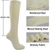 imageBomKinta Pilates Socks with Grips for Women  Yoga Grippy Slouch Scrunch Sock  Slipper Socks for Barre Workout Hospital3 Pairs  Beige Coffee Brown