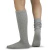 imageBomKinta Pilates Socks with Grips for Women  Yoga Grippy Slouch Scrunch Sock  Slipper Socks for Barre Workout Hospital3 Pairs  Black White Grey