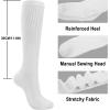 imageBomKinta Pilates Socks with Grips for Women  Yoga Grippy Slouch Scrunch Sock  Slipper Socks for Barre Workout Hospital3 Pairs  White White White