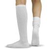 imageBomKinta Pilates Socks with Grips for Women  Yoga Grippy Slouch Scrunch Sock  Slipper Socks for Barre Workout Hospital3 Pairs  White White White