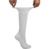 imageBomKinta Pilates Socks with Grips for Women  Yoga Grippy Slouch Scrunch Sock  Slipper Socks for Barre Workout Hospital3 Pairs  White White White