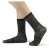 imageBomKinta Wool Hiking Socks Women  Merino Thick Warm Thermal Boot Socks  Winter Cozy Crew Sock Size 5113 Pairs  Black  Black  Black