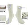 imageBomKinta Wool Hiking Socks Women  Merino Thick Warm Thermal Boot Socks  Winter Cozy Crew Sock Size 5113 Pairs  White  White  White