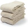 imageBomKinta Crew Boot Socks for Women  Cozy Warm Winter Socks  Comfy Soft Christmas Sleeping Sock Size 5103 Pairsbeige Beige Beige