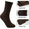 imageBomKinta Crew Boot Socks for Women  Cozy Warm Winter Socks  Comfy Soft Christmas Sleeping Sock Size 5103 Pairswhite Khaki Brown