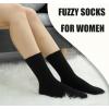 imageBomKinta Crew Boot Socks for Women  Cozy Warm Winter Socks  Comfy Soft Christmas Sleeping Sock Size 5105 Pairs2 Black 2 Beige Grey