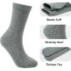 imageBomKinta Crew Boot Socks for Women  Cozy Warm Winter Socks  Comfy Soft Christmas Sleeping Sock Size 5105 Pairs2 Black 2 Beige Grey