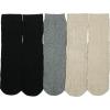imageBomKinta Crew Boot Socks for Women  Cozy Warm Winter Socks  Comfy Soft Christmas Sleeping Sock Size 5105 Pairs2 Black 2 Beige Grey