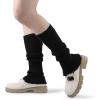 imageBomKinta Leg Warmers for Women  Soft Fashion Knit Calf Accessories  Cute 80s Ruffle Leg Sleeves for Party Yoga1 Pair  Black