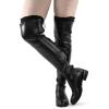 imageBomKinta Leg Warmers for Women  Soft Fashion Knit Calf Accessories  Cute 80s Ruffle Leg Sleeves for Party Yoga1 Pair  Black