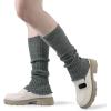 imageBomKinta Leg Warmers for Women  Soft Fashion Knit Calf Accessories  Cute 80s Ruffle Leg Sleeves for Party Yoga1 Pair  Grey