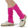 imageBomKinta Leg Warmers for Women  Soft Fashion Knit Calf Accessories  Cute 80s Ruffle Leg Sleeves for Party Yoga1 Pair  Rainbow