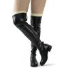 imageBomKinta Leg Warmers for Women  Soft Fashion Knit Calf Accessories  Cute 80s Ruffle Leg Sleeves for Party Yoga2 Pairs  Beige Stripe Khaki