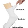 image:imageBomKinta Women Casual Calf Socks  Cute Cotton Crew Socks  Soft Above Ankle Sock Gifts 6 Pairs Size 51012 Pairs  12 White