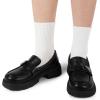 image:imageBomKinta Women Casual Calf Socks  Cute Cotton Crew Socks  Soft Above Ankle Sock Gifts 6 Pairs Size 51012 Pairs  6 Black 6 White