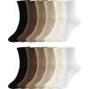 image:imageBomKinta Women Casual Calf Socks  Cute Cotton Crew Socks  Soft Above Ankle Sock Gifts 6 Pairs Size 51012 Pairs  Mix Color