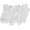 image:imageBomKinta Ankle Ruffle Socks Women  Cute Crew Frilly Sock  Low Cut Cotton Socks GiftsAll White  6 Pairs