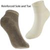 image:imageBomKinta Ankle Socks for Women  Soft Cotton Quarter Socks with Reinforced Sole  Casual Sock with Band 6 Pairs Gifts6 Pairs  2 Black 2 Coffee 2 Beige