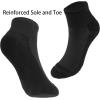 image:imageBomKinta Ankle Socks for Women  Soft Cotton Quarter Socks with Reinforced Sole  Casual Sock with Band 6 Pairs Gifts6 Pairs  All Black