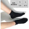 image:imageBomKinta Ankle Socks for Women  Soft Cotton Quarter Socks with Reinforced Sole  Casual Sock with Band 6 Pairs Gifts6 Pairs  All Black