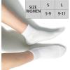 image:imageBomKinta Ankle Socks for Women  Soft Cotton Quarter Socks with Reinforced Sole  Casual Sock with Band 6 Pairs Gifts6 Pairs  All White