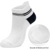 image:imageBomKinta Athletic Socks for Women Cotton Ankle Running Socks Gifts 6 Pairs6 Pairs White