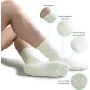 image:imageBomKinta Crew Pilates Socks for Women  Crew Yoga Sock Grips  Slipper Socks for Workout Barre Size 594 Pairsblack White Grey Beige