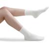 image:imageBomKinta Crew Pilates Socks for Women  Crew Yoga Sock Grips  Slipper Socks for Workout Barre Size 594 Pairsblack White Grey Beige