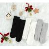 image:imageBomKinta Grip Fuzzy Slipper Socks Women  Cozy Warm Hospital Socks with Grips  Non Slip Fleece Sock Gifts Size 5103 Pairs Black White Gray
