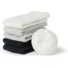 image:imageBomKinta Grip Fuzzy Slipper Socks Women  Cozy Warm Hospital Socks with Grips  Non Slip Fleece Sock Gifts Size 5103 Pairs Black White Gray