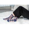 image:imageBomKinta Grip Fuzzy Slipper Socks Women  Cozy Warm Hospital Socks with Grips  Non Slip Fleece Sock Gifts Size 5105 Pairs Checkered Mix Color 1