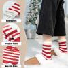 image:imageBomKinta Grip Fuzzy Slipper Socks Women  Cozy Warm Hospital Socks with Grips  Non Slip Fleece Sock Gifts Size 5105 Pairs Christmas Mix Color 1
