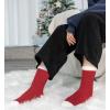 image:imageBomKinta Grip Fuzzy Slipper Socks Women  Cozy Warm Hospital Socks with Grips  Non Slip Fleece Sock Gifts Size 5105 Pairs Christmas Mix Color 1
