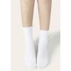 image:imageBomKinta Ruffle Socks Women  TurnCuff Frilly Sock  Lightweight Cotton Sock  Athletic Crew Socks Gifts3 White 3 Black