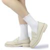 image:imageBomKinta Ruffle Socks Women  TurnCuff Frilly Sock  Lightweight Cotton Sock  Athletic Crew Socks Gifts3 White 3 Black