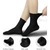 image:imageBomKinta Ruffle Socks Women  TurnCuff Frilly Sock  Lightweight Cotton Sock  Athletic Crew Socks GiftsAll Black