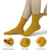image:imageBomKinta Ruffle Socks Women  TurnCuff Frilly Sock  Lightweight Cotton Sock  Athletic Crew Socks GiftsBlack  Gold  Gray  White  Yellow  Green