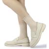 image:imageBomKinta Ruffle Socks Women  TurnCuff Frilly Sock  Lightweight Cotton Sock  Athletic Crew Socks GiftsBlack  Gray  Blue  Green  Light Khahi  Cream